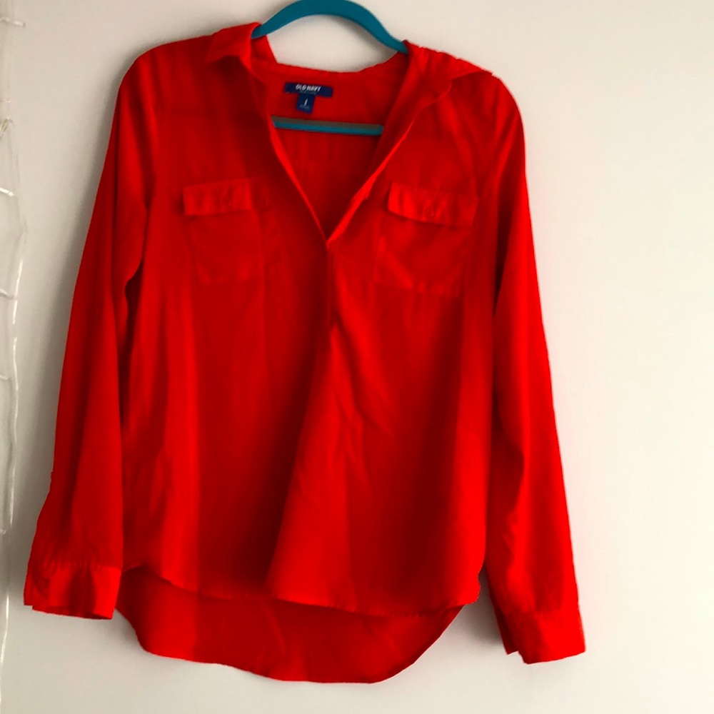 Red Old Navy Blouse